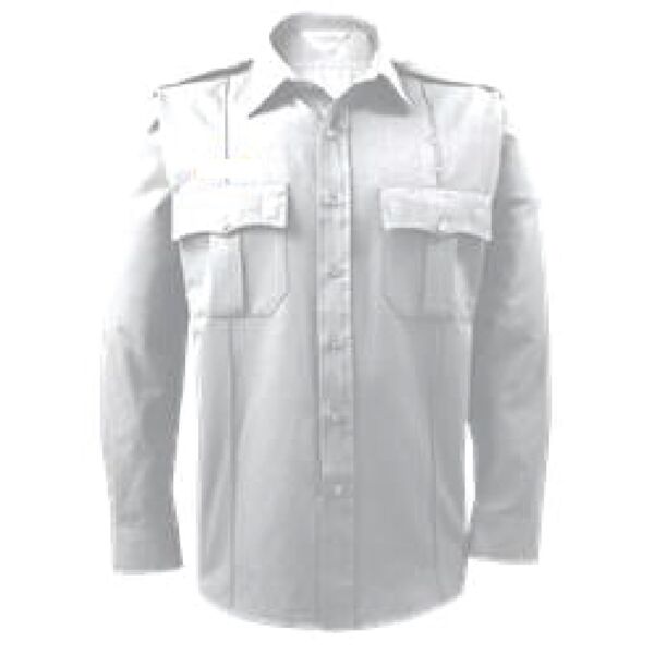 LION Polycotton Bravo Long Sleeve Shirt - White  Thumbnail