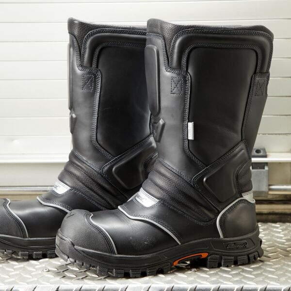 QR14-14" Pull-On Leather Structural Boot Thumbnail