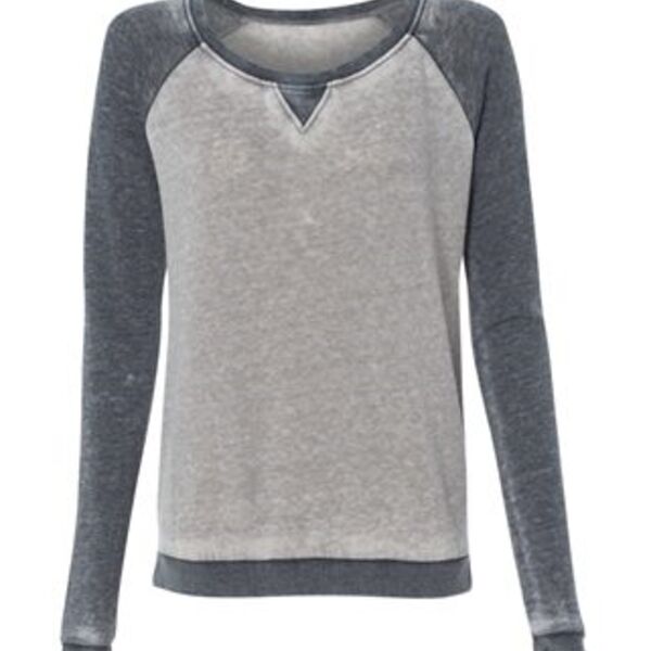 J. America - Women’s Zen Fleece Raglan Sweatshirt Thumbnail